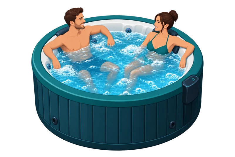 2–4 person couples tub